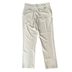 Adidas Golf Pants Men 34 x 32 Beige Khaki Performance Trousers